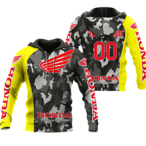 CUSTOM NAME RACING | YELLOW CAMO | HONDA