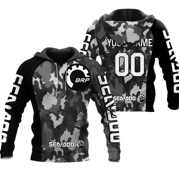 CUSTOM NAME RACING | BLACK CAMO | SEA DOO