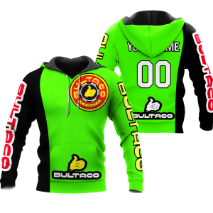 CUSTOM NAME RACING | BLACK-GREEN | BULTACO