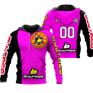 CUSTOM NAME RACING | BLACK-PINK | BULTACO