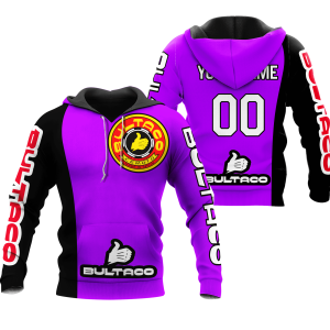 CUSTOM NAME RACING | BLACK-PURPLE | BULTACO