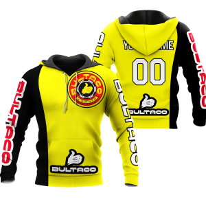 CUSTOM NAME RACING | BLACK-YELLOW | BULTACO