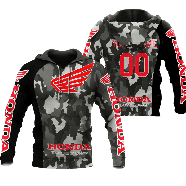 CUSTOM NAME RACING | BLACK CAMO | HONDA