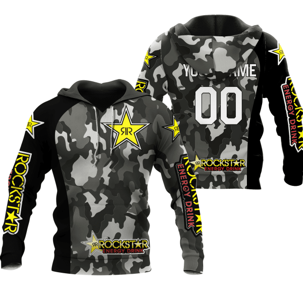 CUSTOM NAME RACING | BLACK CAMO | ROCKSTARS
