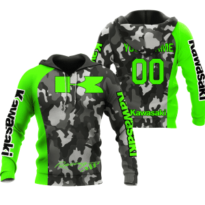 CUSTOM NAME RACING | GREEN CAMO | KAWASAKI