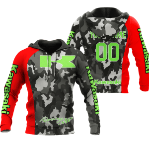 CUSTOM NAME RACING | RED CAMO | KAWASAKI