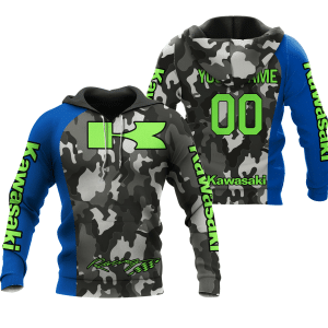 CUSTOM NAME RACING | BLUE CAMO | KAWASAKI