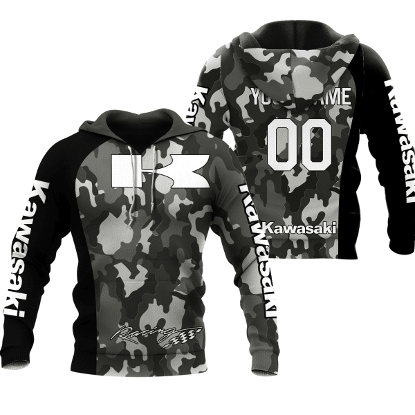 CUSTOM NAME RACING | BLACK CAMO | KAWASAKI