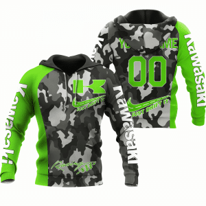 CUSTOM NAME RACING | GREEN CAMO | KAWASAKI