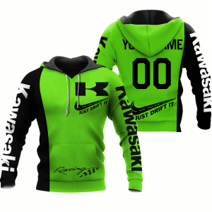 CUSTOM NAME RACING | BLACK-GREEN | KAWASAKI