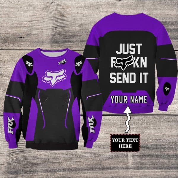 MOTOCROSS PERSONALIZED FX RACING V1 | COLOR PURPLE-BLACK - Image 3