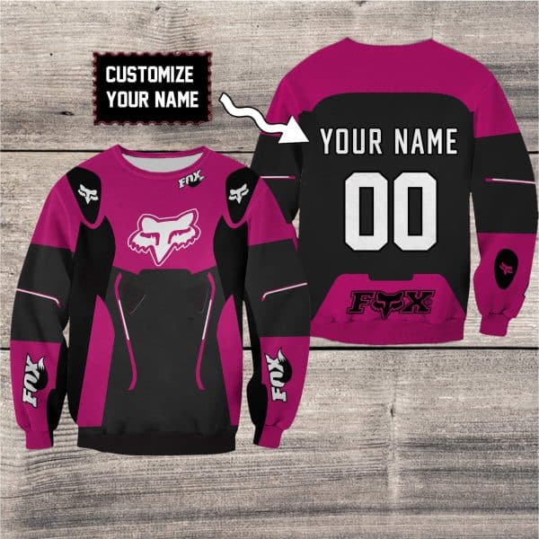 CUSTOM NAME RACING | FX V1 | PINK BLACK | KID & ADULT - Image 2