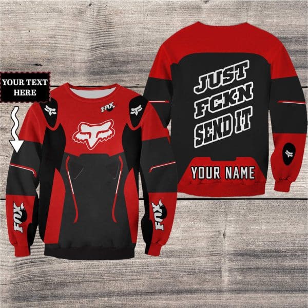 MOTOCROSS PERSONALIZED FX RACING V2 | COLOR RED-BLACK - Image 3