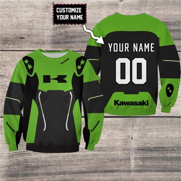 CUSTOM NAME RACING | KAWASAKI V2 | KID & ADULT - Image 2