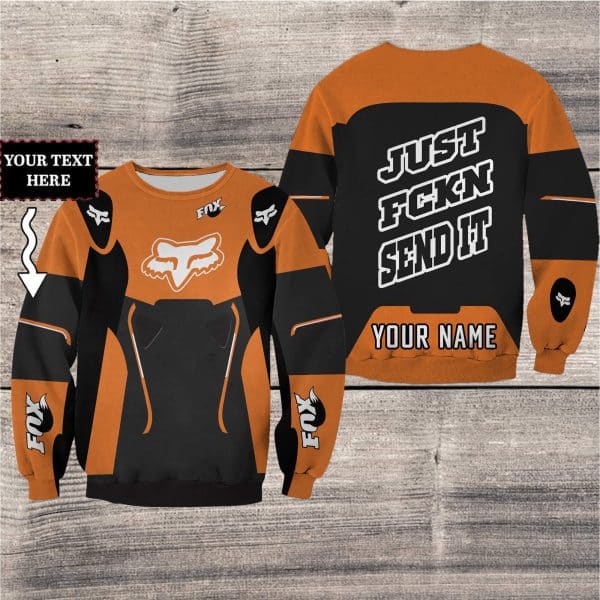 MOTOCROSS PERSONALIZED FX RACING V2 | COLOR ORANGE-BLACK - Image 3