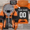 CUSTOM NAME RACING FLEECE HOODIE | KTM V2