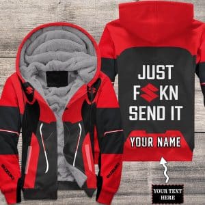 MOTOCROSS PERSONALIZED FX RACING V1 | FLEECE HOODIE | SUZUKI