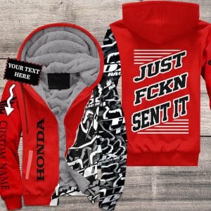 MOTOCROSS PERSONALIZED FX RACING | FLEECE HOODIE | HONDA