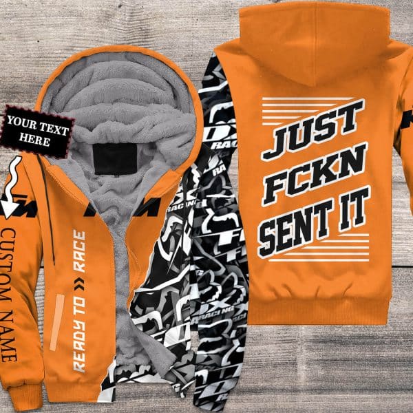 MOTOCROSS PERSONALIZED FX RACING | FLEECE HOODIE | KTM
