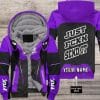 MOTOCROSS PERSONALIZED FX RACING V2 | FLEECE HOODIE | COLOR PURPLE-BLACK