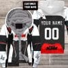 CUSTOM NAME RACING FLEECE HOODIE | KTM V1