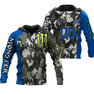 CUSTOM NAME RACING | BLUE CAMO | MONSTER