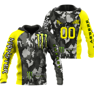 CUSTOM NAME RACING | YELLOW CAMO | MONSTER