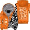 [PREMIUM] JUST FNKN SEND IT ORANGE FLEECE HOODIE