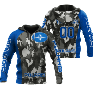 CUSTOM NAME RACING | BLUE CAMO | POLARIS