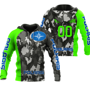 CUSTOM NAME RACING | GREEN CAMO | POLARIS