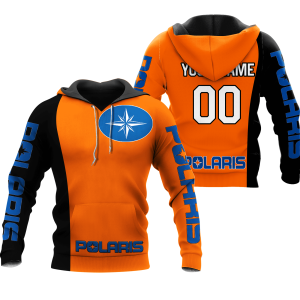 CUSTOM NAME RACING | BLACK-ORANGE | POLARIS