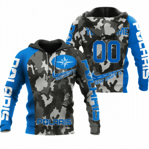 CUSTOM NAME RACING | BLUE CAMO | POLARIS
