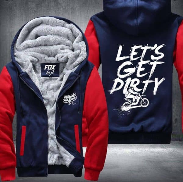 Let's Get Dirty Fleece Zip Hoodies - Image 3