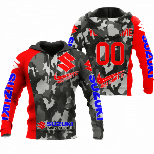CUSTOM NAME RACING | RED CAMO | SUZUKI
