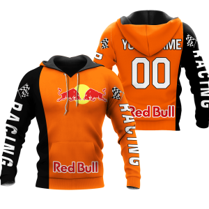 CUSTOM NAME RACING | BLACK-ORANGE | REDBULL