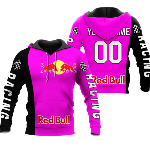CUSTOM NAME RACING | BLACK-PINK | REDBULL