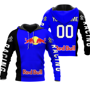 CUSTOM NAME RACING | BLACK-BLUE | REDBULL