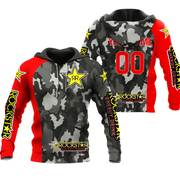 CUSTOM NAME RACING | RED CAMO | ROCKSTAR