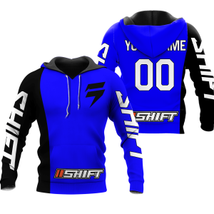 CUSTOM NAME RACING | BLACK-BLUE | SHIFT