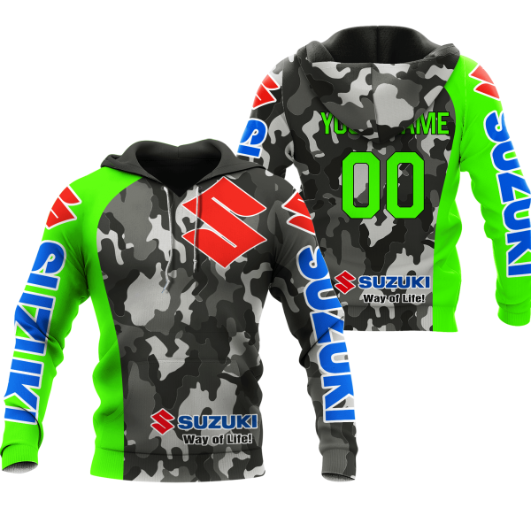 CUSTOM NAME RACING | GREEN CAMO | SUZUKI