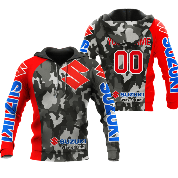 CUSTOM NAME RACING | RED CAMO | SUZUKI