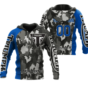 CUSTOM NAME RACING | BLUE CAMO | TRIUMPH