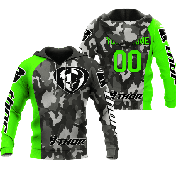 CUSTOM NAME RACING | GREEN CAMO | THOR
