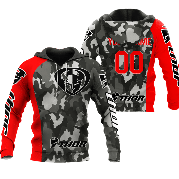 CUSTOM NAME RACING | RED CAMO | THOR