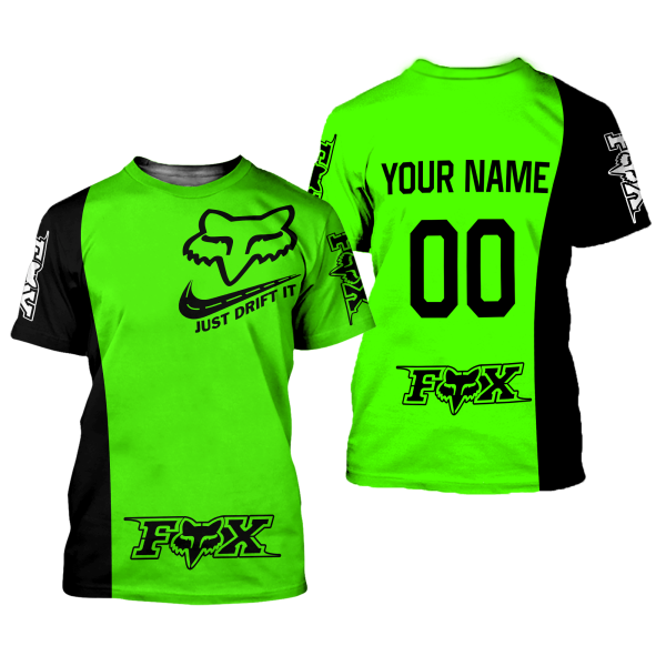 CUSTOM NAME RACING | BLACK-GREEN | FOX RACING - Image 2