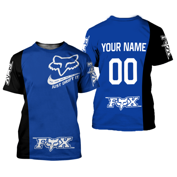 CUSTOM NAME RACING | BLACK-BLUE | FOX RACING - Image 2