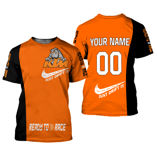 CUSTOM NAME RACING | BLACK-ORANGE | KTM V1 - Image 2
