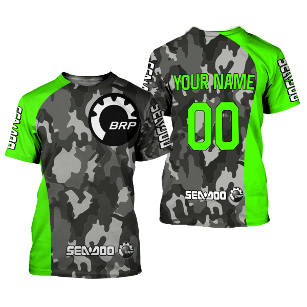 CUSTOM NAME RACING | GREEN CAMO | SEA DOO - Image 2