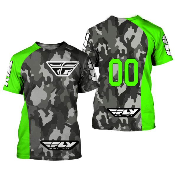 CUSTOM NAME RACING | GREEN CAMO | FLY RACING - Image 2