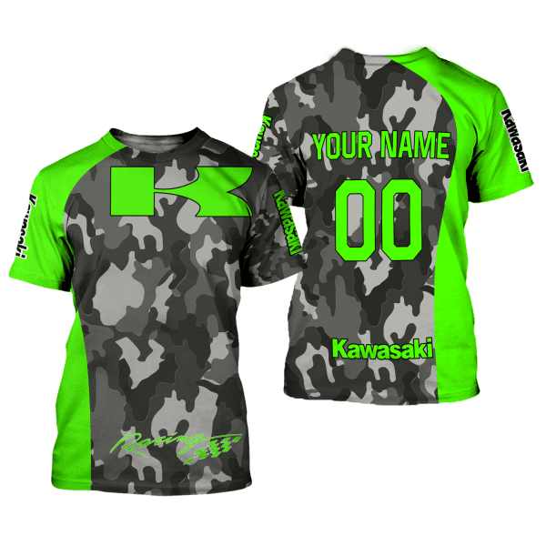 CUSTOM NAME RACING | GREEN CAMO | KAWASAKI - Image 2
